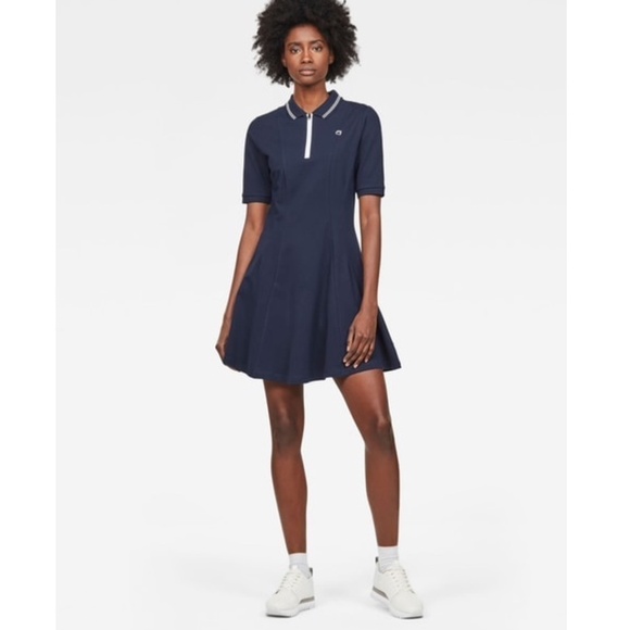 G-Star Raw Correct Polo Flare Dress - Picture 1 of 9